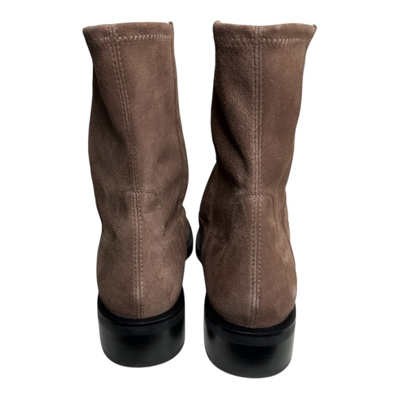 Stuart Weitzman Sadie Brown Suede Slip On Ankle Boot 9.5 - Picture 5 of 12